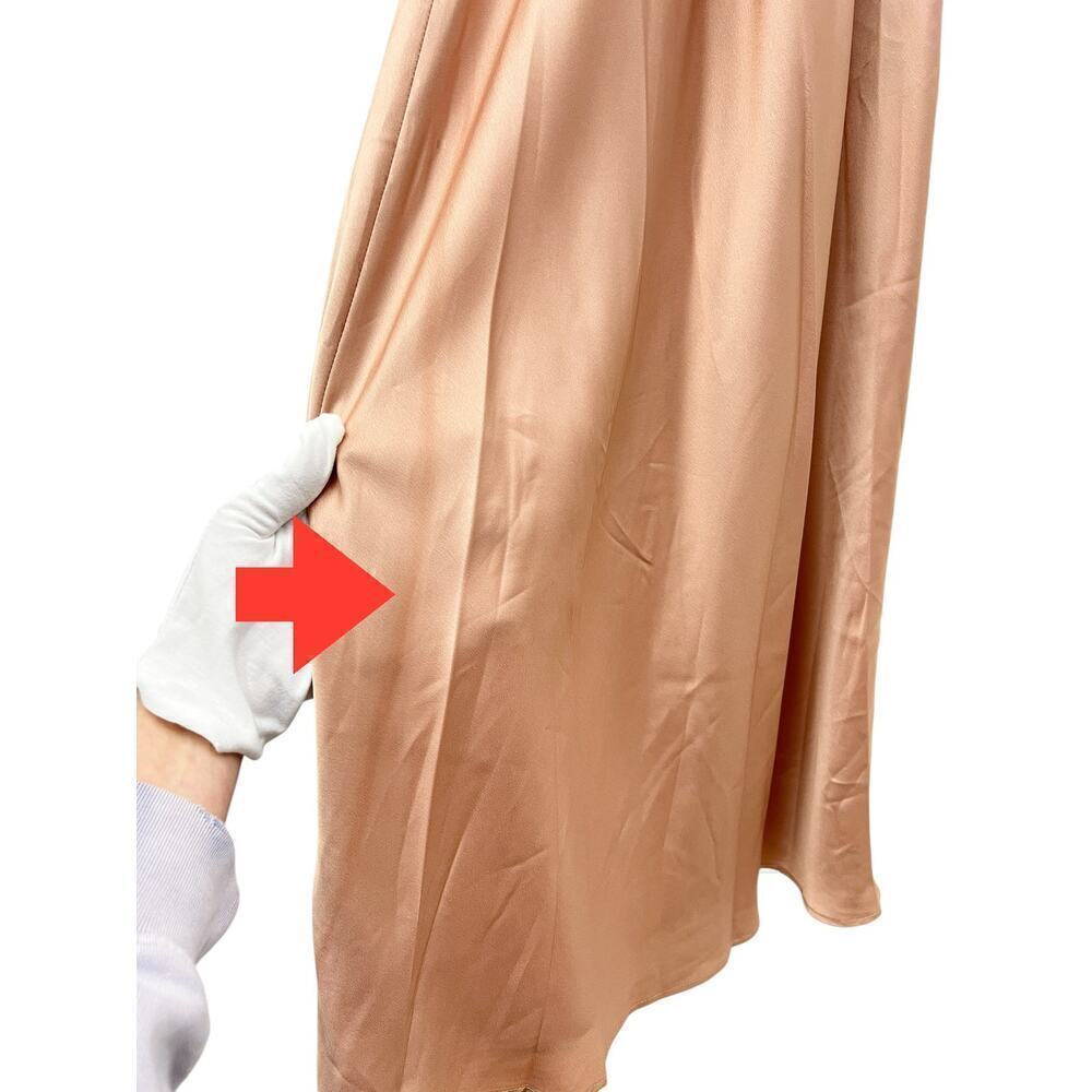 Show Me Your Mumu Verona Cowl Dress in Rose Gold Luxe Satin size Small - Picture 8 of 9